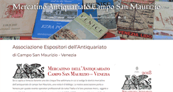 Desktop Screenshot of mercatinocamposanmaurizio.it